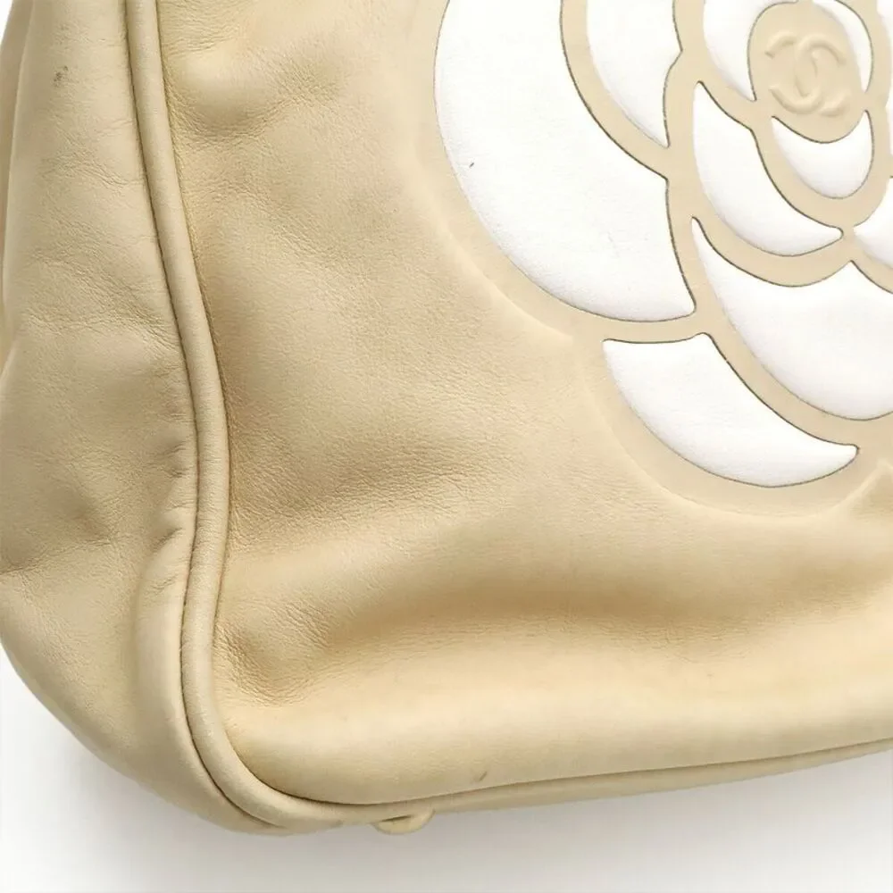 Chanel Camellia Logo Tote Bag